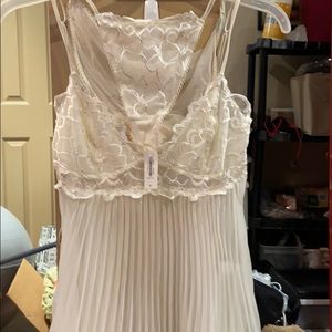 Cream  2 piece neglige. Never worn